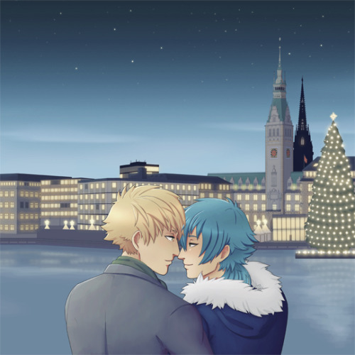 Noiao on a romantic chrismas trip to Hamburg?available on redbubble