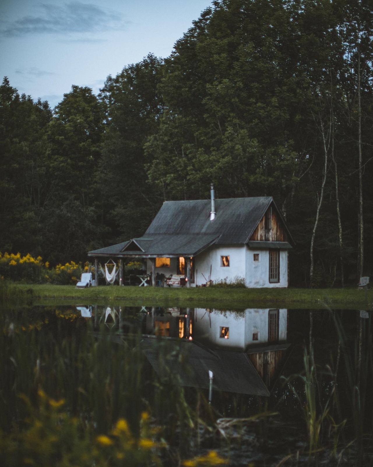 The Pond House in East Meredith, New York. Photographs by @pbcrosby More photos on @cabinporn.