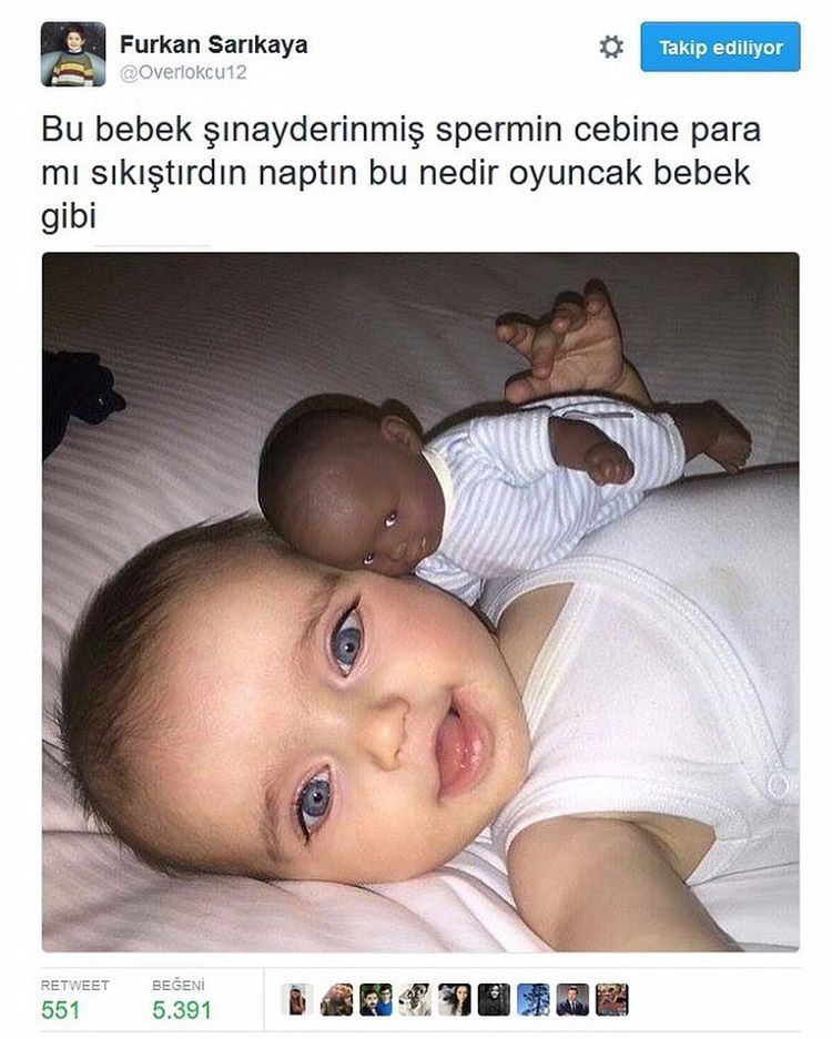 Bu bebek şınayderinmiş...