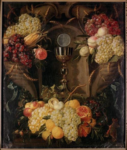 Allegory of the Eucharist, painted by Alexander Coosemans between 1641 and 1689