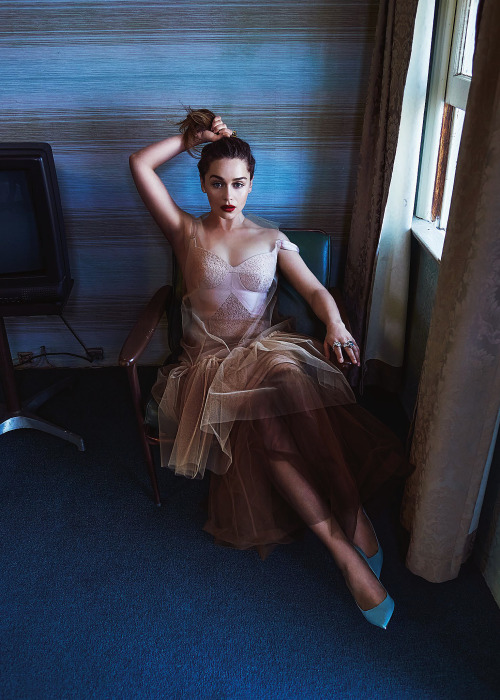 thequeensofbeauty:Emilia Clarke by Emma Summerton for Vogue Australia, 2016.