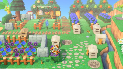 FroggyCove’s new farm part 2: the orchard, blueberry(left)/winterberry(right) fields and apiary