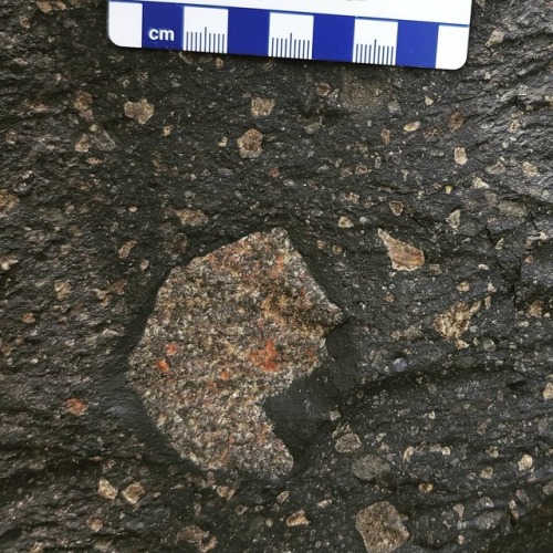 Clast-Inception of the Onaping Formation - Sandcherry member. These clasts represent fall-back eject