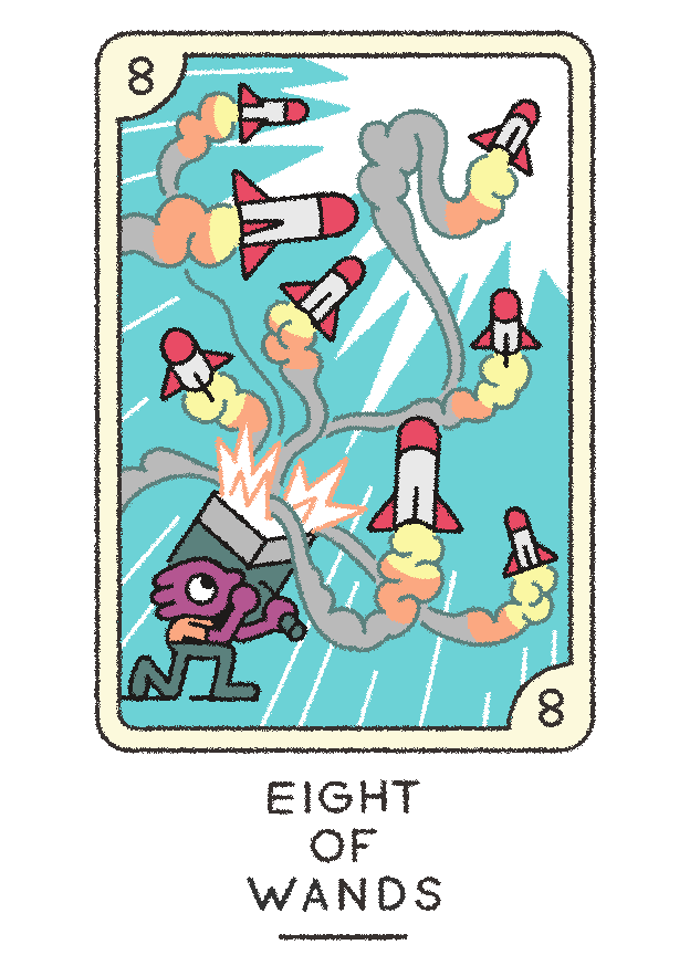 joe-sparrow:  Another tarot tuesday! This week it’s the Nine of Wands.The sequence