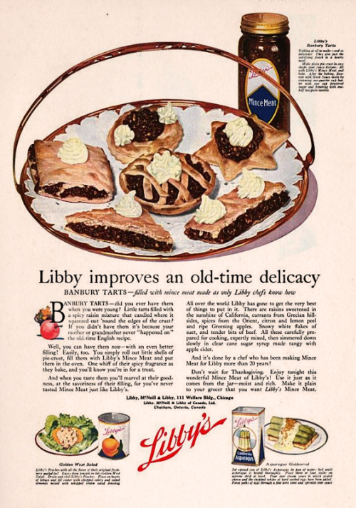 Libby&rsquo;s Mincemeat, 1922