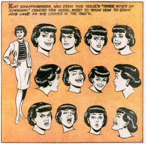 browsethestacks:  Lois Lane Model Sheet by Kurt Schaffenberger