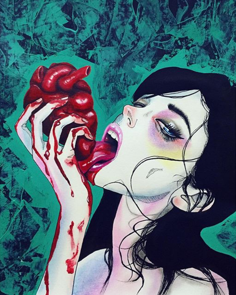 victoriousvocabulary: CARDIOPHAGY [aka CARDIOPHAGIA] [noun] the practice of eating