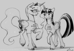 amarynceus: Daily Doodle #816/1000. Silly Tuna doodle in response to a stream viewer comment, and 100% inspired by this post of Monochromatic’s and this Earthsong art. &lt;3 &lt;3 Joke works better with SciTwi or earlier nerdier Twi, but I’m irredeemable