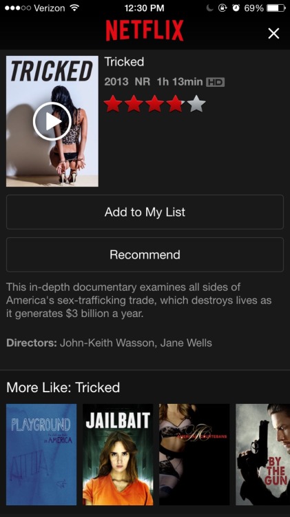 why is the promotional picture for this sex trafficking documentary focused on the bum of some unide