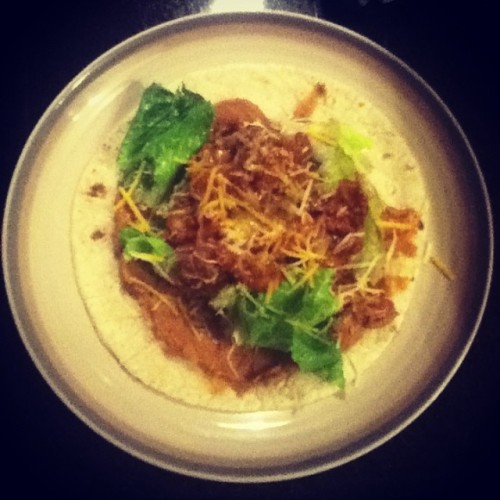 Tacos, Tori style and watching “Halloweentown” on Disney Channel!! #nostalgia #dinner #t