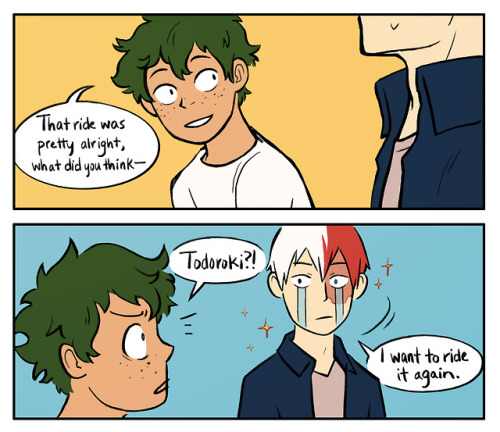 squidwithelbows:And that’s how they rode the Frozen ride 7 times in a row.Bonus, after Todoroki actu