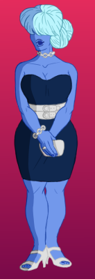 imapeiceofshitt: Sapphire’s ready for a date with her wife&lt;3