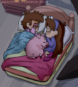 aracema:  Dipper’s got a fever but Mabel is taking care of him 