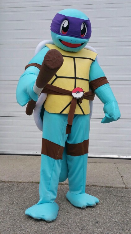 Here’s a couple of photos of my Donatello Teenage Mutant Ninja Squirtle cosplay from Anime Nor