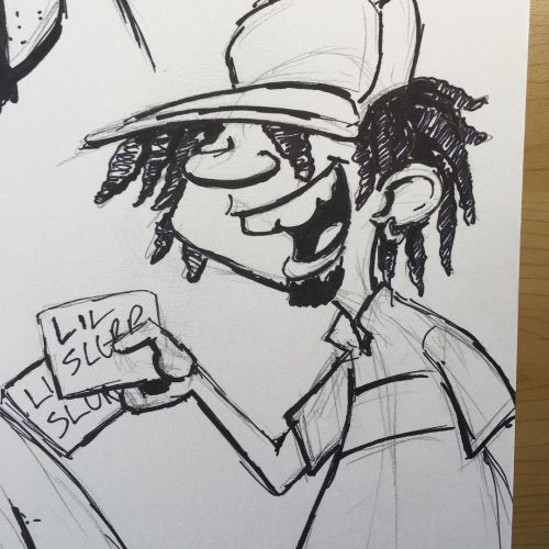 The dude selling his whack ass CD mixtape #chriscrazyhouse #sketch #drawing #blackfolks https://www.