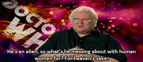 indiemovieboyfriend:the older doctors being grumpy about all the kissing in new who is my new favour