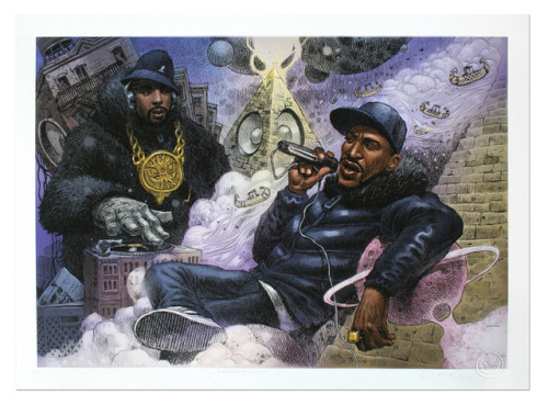 Egostrip by Dan LishThis Eric B & Rakim print measuring 58cm x 42cm (A2), printed on 250msg high