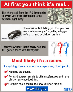 internalrevenueservice:Tax Scams and Consumer