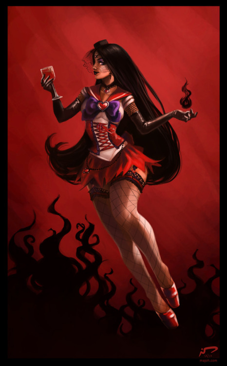 virusq:  chaoskid2010:  Hardcore Sailor Moon Revamp by Majoh  I’m not entirely sure what the hell is going on here… But I want to roll around in all of it until I absorb its powers. 