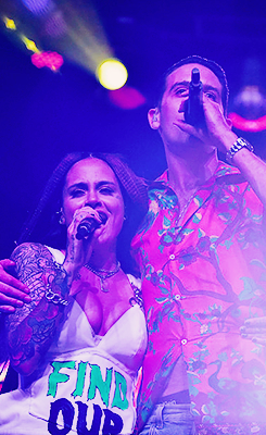 Kehlani and G-Eazy perform on the Mojave stage during day 3 of the Coachella Valley Music And Arts F