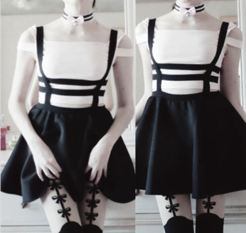sarasalternativefashion:  STRAP SKIRTUse the code “darkbeauty” to get 10% off your purchase.