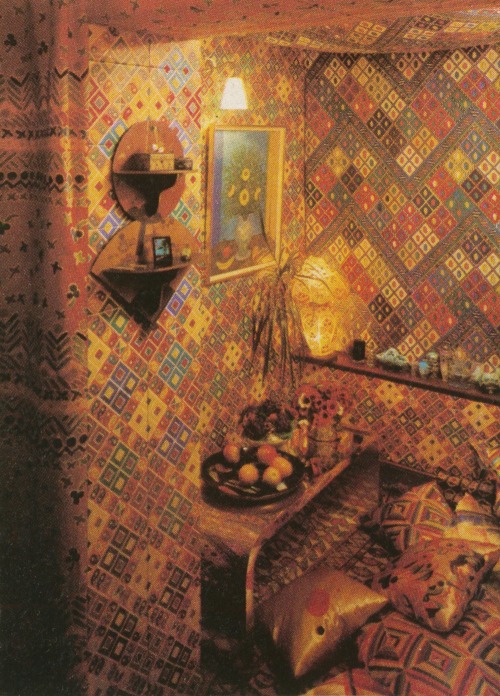 Ceramic tiles by Fired Earth for LibertyTaken from Vogue, May 1974Photography by James Mortimer