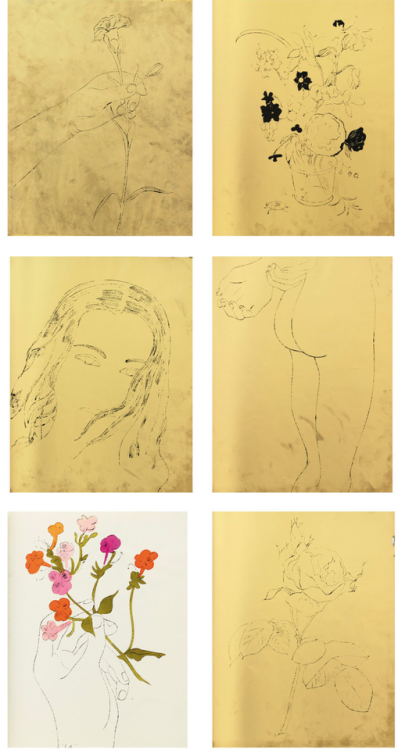 Andy Warhol, Pages from A Gold Book, 1957a limited edition of 100 copies signed by the artist Andy W