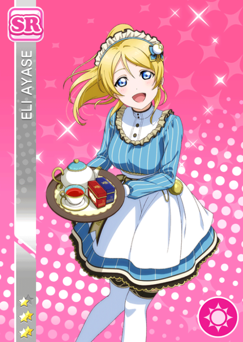 New “Tea Party” themed cards added to JP µ’s Honor Student scouting Ayase Eli Smile SR “優雅な時間”Tojo N