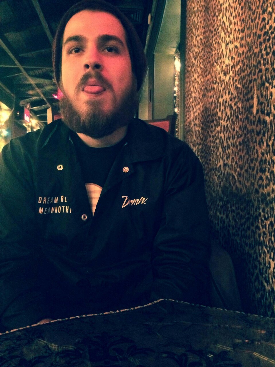 setbabiesonfire:  Reppin’ DramamineLA’s blazer. \m/