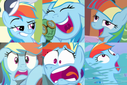 mylittlenanaki:  A tribute to Rainbow Dash’s big goofy face. 