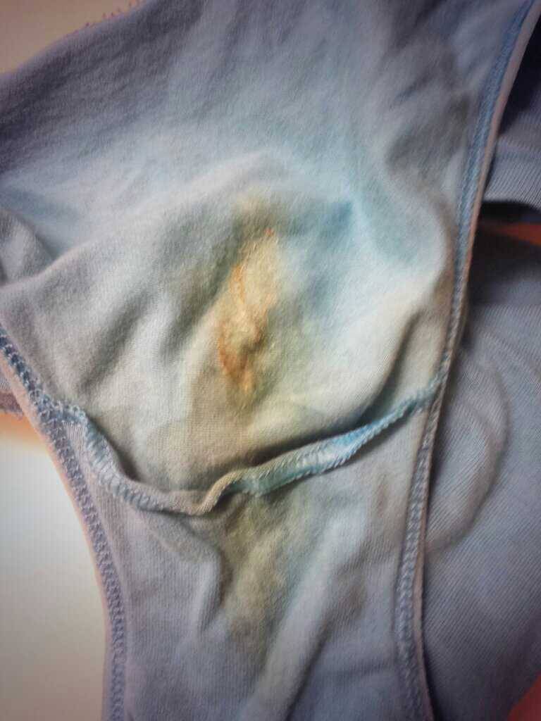  ty  submitted:    the other pic of my wifes dirty panties was what soaked through