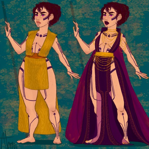 an-amethyst-moon:Sleepwear – Halamshiral Combat – SkyholdWardrobe designs for Anvii
