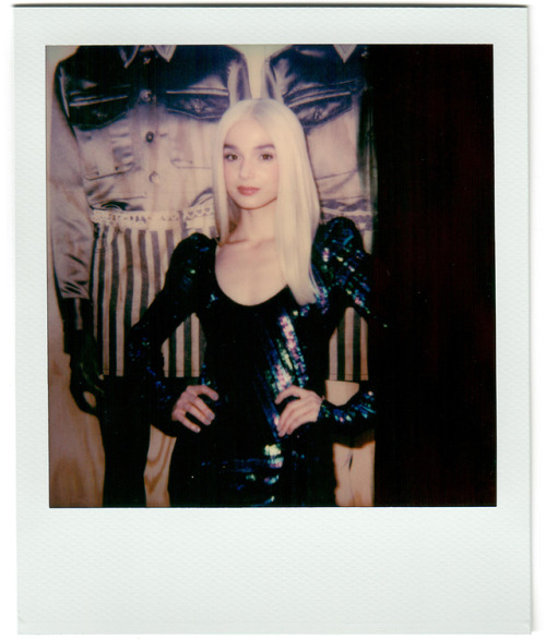 Poppy wearing THE Disco Dress to our THE MARC JACOBS Block Party in New YorkPhoto by Cian Moore