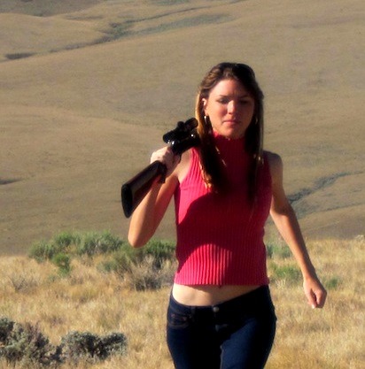 gunsknivesgear:  Kirsten joy Weiss. Rifle trick shot artist, member of Team Lapua.