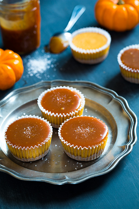 foodffs: Pumpkin Cheesecake Cupcakes with Salted Caramel Sauce Really nice recipes. Every hour. 