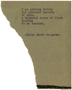 tylerknott:  Typewriter Series #1229 by Tyler