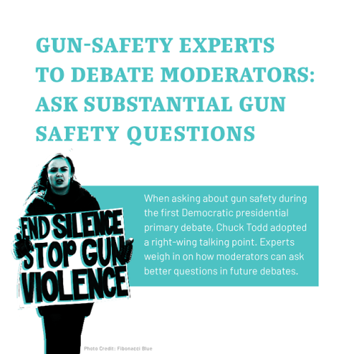 With the 2020 Democratic presidential debates in full swing, gun violence prevention experts want mo