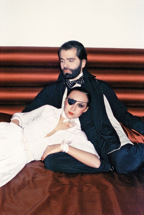 Karl Lagerfeld, 1975.