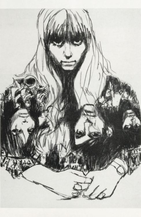 Gerd Grimm, drawings „Teenagers“, 1967. Germany. Via magazines.iaddb.org