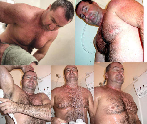 Muscledaddy Men Showering VIEW THE VIDEO from this day at onlyfans.com/hairymusclebeardaddy