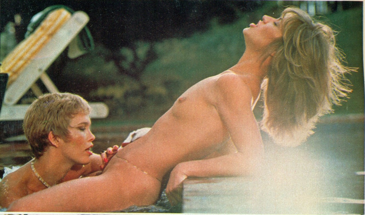 With Serena in Insatiable (1980); photo from Italian Playboy, December 1980