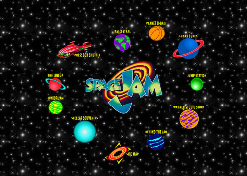 Click above and take a journey back to 1996 and explore Warner Brothers’ ‘Space Jam" website. (Which they’ve decided not to update for 17 years.)