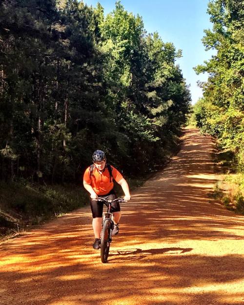 inhabitude: Gravel Grinding with Timothy on this beautiful cool morning #cycling #cyclist #mtb #iams