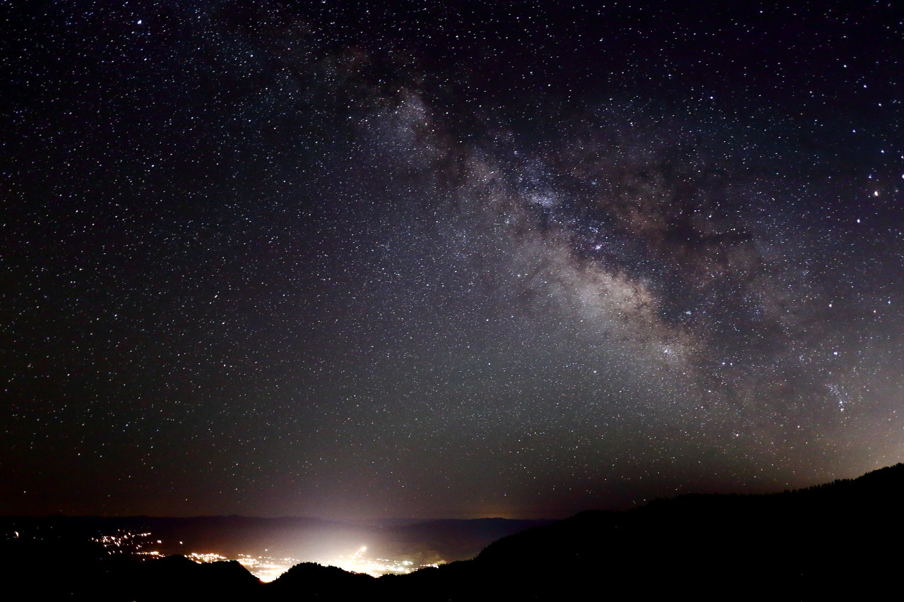 just&ndash;space:  The Milky Way Shining Over The Wasatch Mountains  js