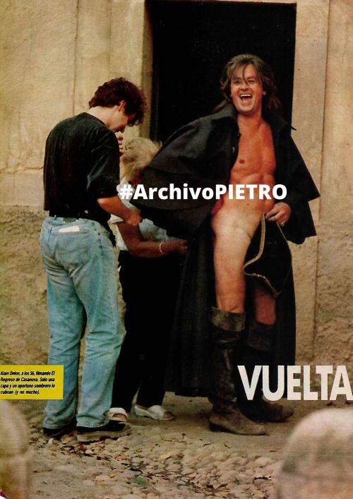 ALAIN DELON a los 56 años filmando “El regreso de Casanova”#ArchivoPIETRO