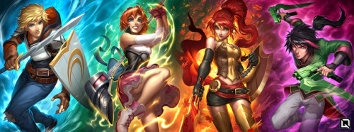 quirkilicious:  The JNPR set has the same concept as the RWBY one, but now that I look at it I think I approached it differently in making them work better as individual pieces.Anyway hope they still turned out alright!