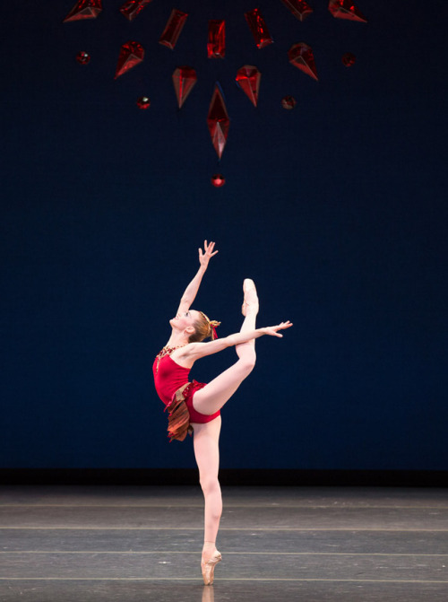 Dusty Button in Rubies, Boston Ballet, May 2014. © Rosalie O’Connor.Replacing Whitney Jensen on open