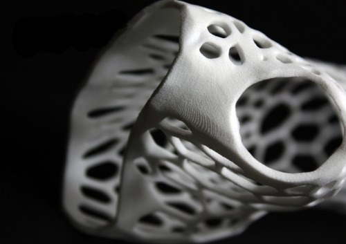 3D printed exoskeletal cast by Jake Evill. More info.