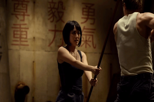 letskzuniversescreations:Mako Mori (Rinko Kikuchi) in Pacific Rim (40m).