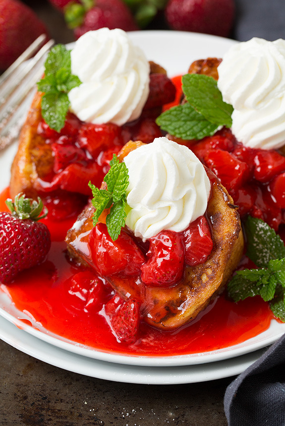 Strawberry angel food cake